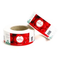 Vinyl self-adhesive label stickers for food packag...