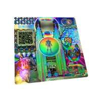 True color 3D holographic sticker printing