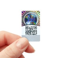 Customized QR code holographic stickers with verif...